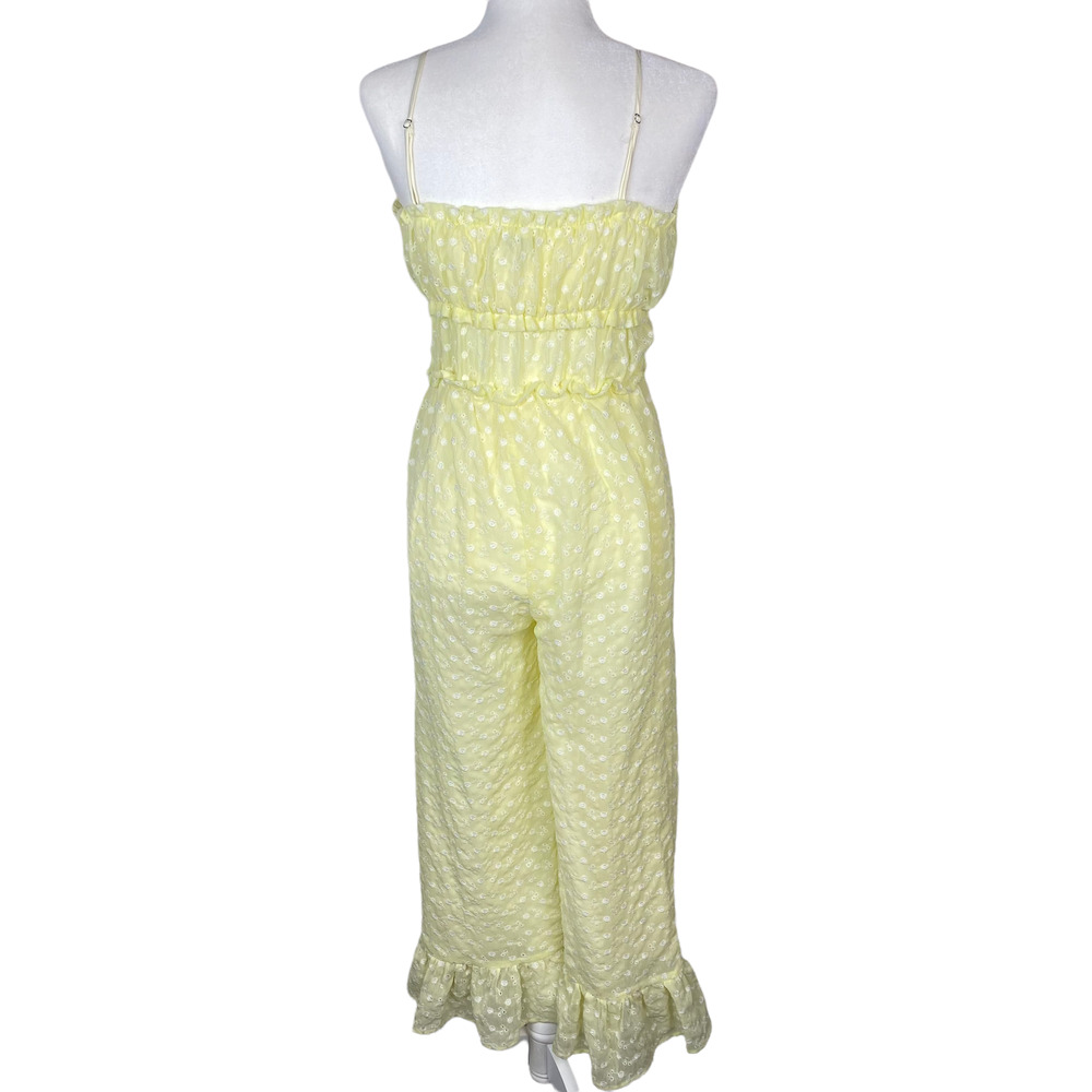 Majorelle Jumpsuit Floral Yellow Revolve Sylvan Light Yellow Jumpsuit Size Small - Picture 8 of 13